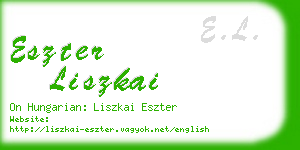 eszter liszkai business card